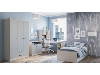 Молодежная мебель Мальма Жемчуг компоновка 2