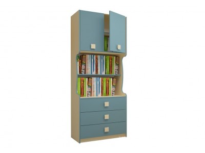 Шкаф-стеллаж Радуга с 3-мя ящиками 800