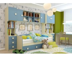 Модульная детская Радуга василёк компоновка №1