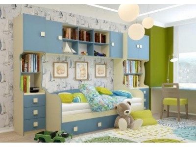 Модульная детская Радуга василёк компоновка №1