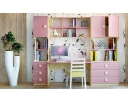 Модульная детская Радуга фламинго компоновка №1