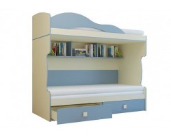 Кровать двухъярусная Радуга + тахта