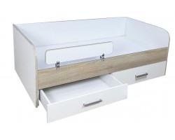 Кровать детская № 1 Макс (белый - дуб сонома)