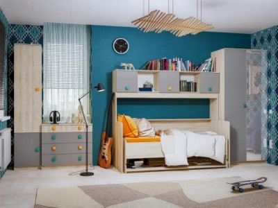 Модульная детская Доминика компоновка 1