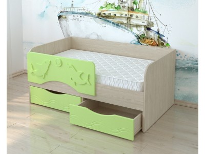 Кровать детская КР-05 1800 МДФ Дельфины