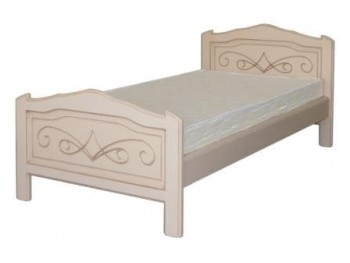 Кровать 1970х1000 Людмила-2 эмаль с патиной