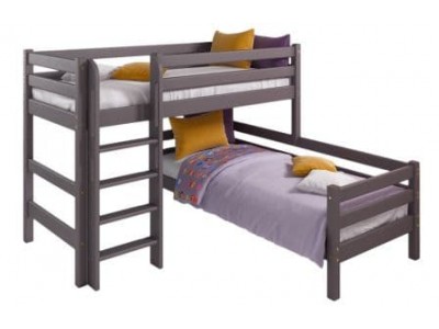 Вариант 7 Угловая кровать Соня с прямой лестницей