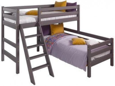 Вариант 8 Угловая кровать Соня с наклонной лестницей 