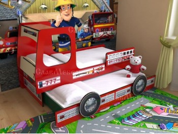 Детская кровать Пожарная машина №7
