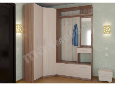 Модульная угловая прихожая Макс ПР-11 Модульная угловая прихожая Макс ПР-11