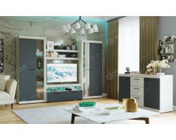 Гостиная Соната композиция №4 Дуб Крафт белый/Антрацит