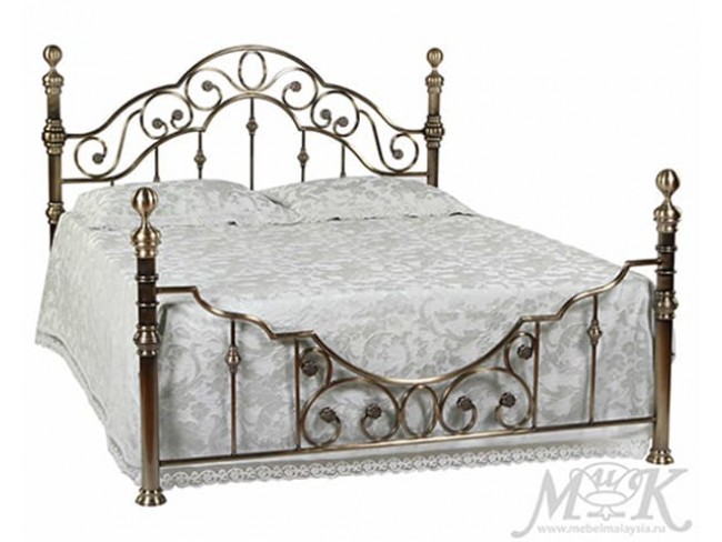 Кованая кровать Каролина 160х200 см MK-2205-AB