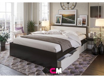 Кровать Гармония КР 604 с ящиками (160х200 см)