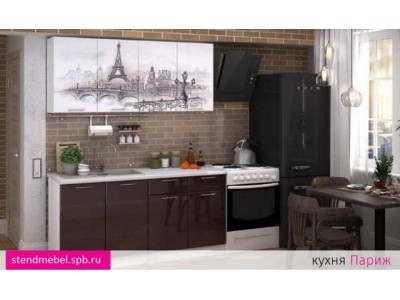 Кухня с фотопечатью Париж 1,6 м