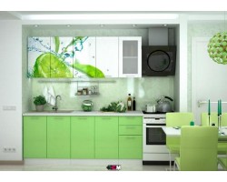 Кухня с фотопечатью Лайм 2м