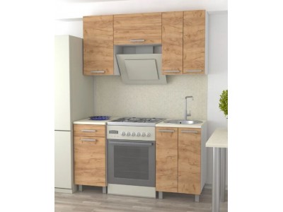 Кухня №2 ЛДСП 150 см дуб бунратти