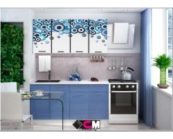 Кухня с фотопечатью Круги 1,6 м