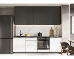 Кухня модульная Каталея 240 см фрезеровка Рива