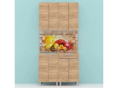 Кухня модульная ЛДСП дуб бунратти 1 метр