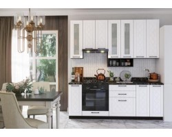 Кухня модульная Барселона белое дерево