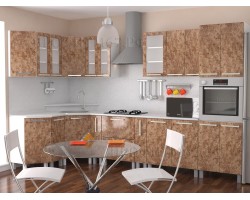 Кухня МДФ Мрамор шампань