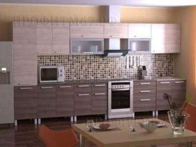 Кухня ЛДСП Ясень шимо светлый/Ясень шимо тёмный