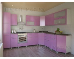 Кухня МДФ сиреневый металлик