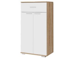 Тумба Италия ТК-600 Сонома/Белый глянец