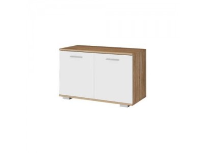 Обувница Италия О-800 Сонома/Белый глянец