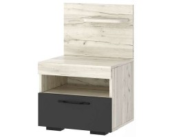 Тумба прикроватная Соната ТС-450 Дуб Крафт белый