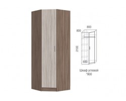 Угловой шкаф 800 без зеркала МахМебель