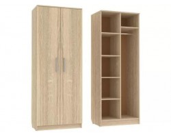 Шкаф двухстворчатый №5/3 (полки + штанга) Профит М