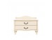 Прикроватная тумбочка Джульетта широкая 2 ящика (Дуб шампань) Ls