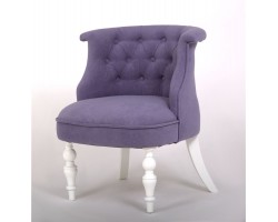 Кресло Бархат (эмаль белая / RS 13 лавандовый)