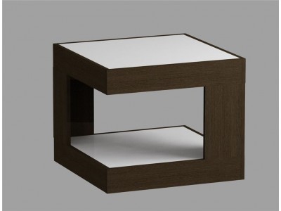 Стол журнальный 746 LS (Венге/Белое стекло) Стол журнальный 746 LS (Венге/Белое стекло)