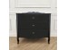 Комод "Версаль" 3 ящика (черный матовый)