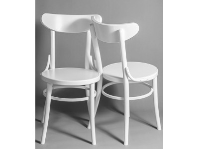 Стул венский Luna (белый) жесткое сиденье