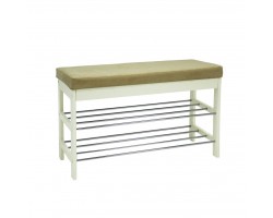 Банкетка "Грейс" (дуб шампань/ткань Verona Vanilla) Ls