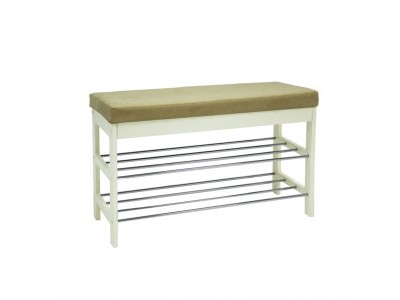 Банкетка "Грейс" (дуб шампань/ткань Verona Vanilla) Ls