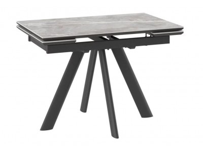 Cтол с керамическим покрытием Джейтон-110 (Stone grey st cer/Черный) 110x70