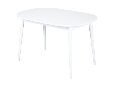 Стол овальный Алиса-1200 (белый/белый) раздвижной