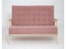 Диван двухместный РЕТРО (беленый дуб / RS 12 - розовый)