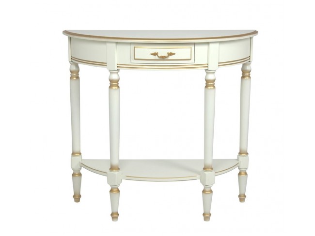 Консоль 23 (Сл.кость + патина золото)