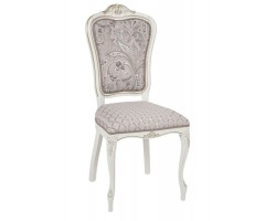 Стул Виконт (тон 308 слоновая кость + патина золото/ ткань Афитап розовый/компаньон)
