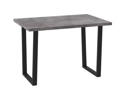 СТРОНГ-120х80, стол нераздвижной Дымчатая керамика/Черный