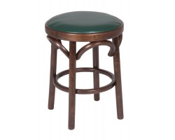 Табурет Венский мягкий (темный тон, экокожа Зеленая)