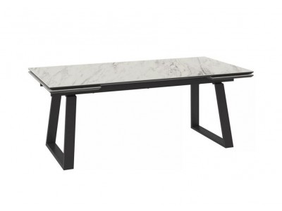 Cтол с керамическим покрытием Chelsy-200 (200+45+45)х98 / Palissandro premium cer/Черный)