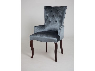 Кресло Виктория (темный тон / 25 - грязно-голубой)