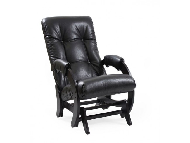 Кресло- гляйдер Модель 68 (венге/ Vegas lite black) черный