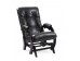Кресло- гляйдер Модель 68 (венге/ Vegas lite black) черный